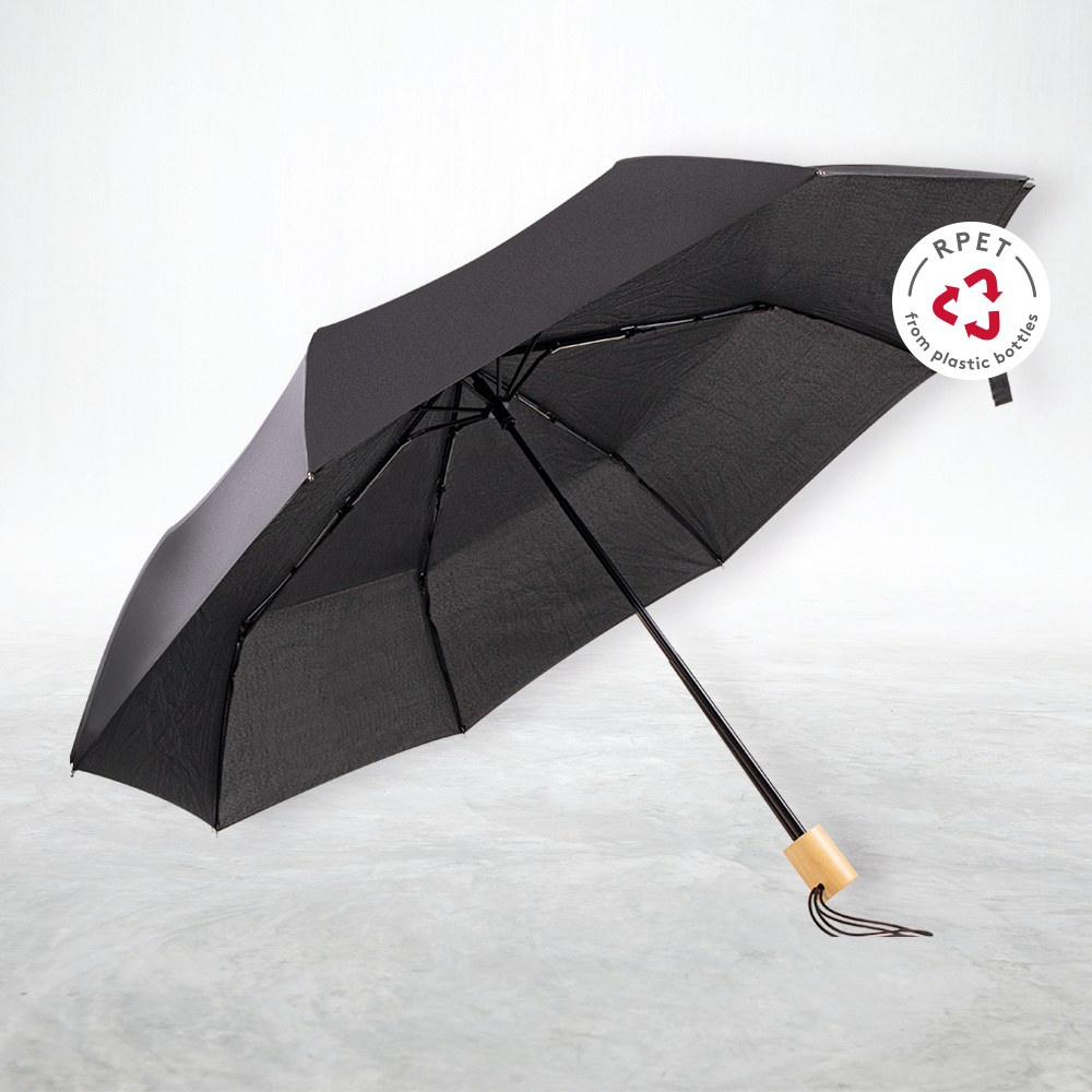 EgotierPro 50651 - Paraguas Plegable Manual 95 cm RPET PUCK
