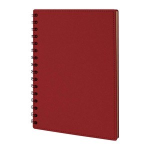 EgotierPro 50675 - Cuaderno reciclado de cartón con 60 hojas CASEN Rojo