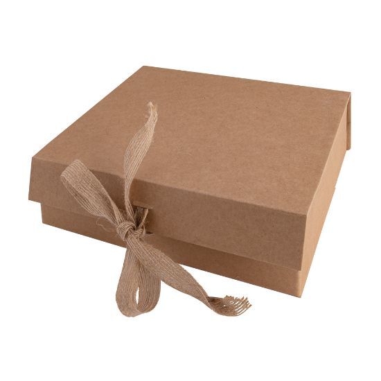 EgotierPro 50689 - Caja de regalo cartón 1500 gr plegable decorativa STEPO