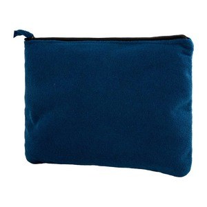 EgotierPro 52018 - Estuche de Belleza Poliéster Textura Toalla CAICOS Azul