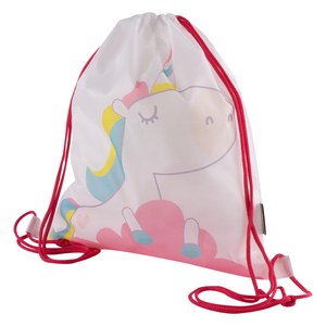 EgotierPro 52073 - Mochila RPET 190T Poliéster Formas Animales FANTASY UNICORNIO