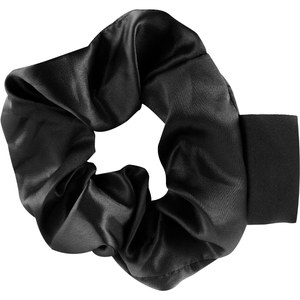 EgotierPro 52530 - Scrunchie de satén con etiqueta textil COMBIN