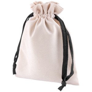 EgotierPro 52565 - Bolsas de terciopelo con cordones algodón MONCH Naturales