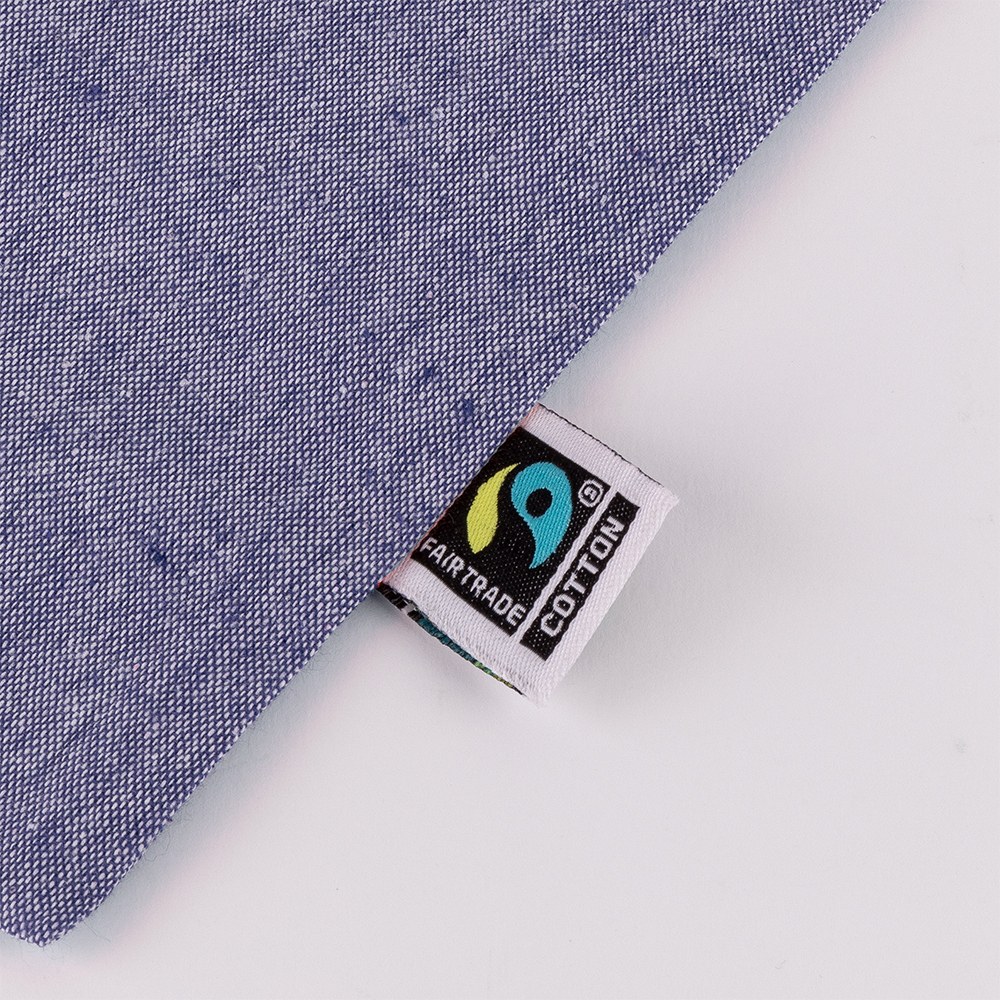 EgotierPro 53519 - Bolsa de algodón reciclado con asa larga Fairtrade y certificado GRS DUNE