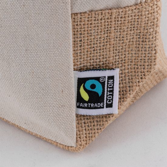 EgotierPro 53549 - Neceser de Algodón Fairtrade con Asa PALAWAN