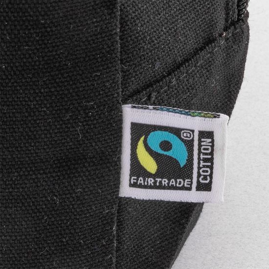EgotierPro 53546 - Neceser de Algodón Negro Fairtrade PIER