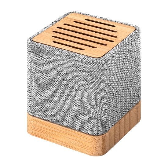 EgotierPro 53582 - Altavoz Bluetooth 5.0 Inalámbrico Bambú 3W IVY