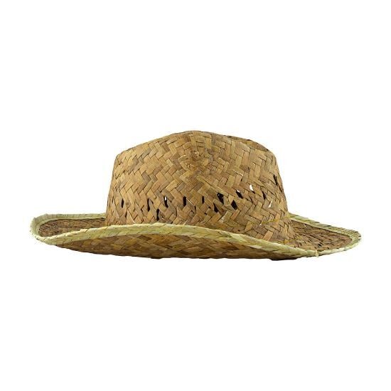 EgotierPro 98074 - Sombrero de Paja Tono Claro Unitalla INDIANA