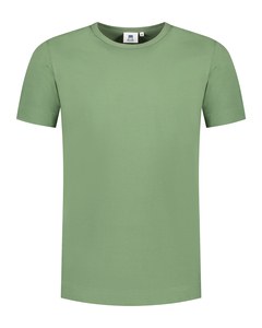 Lemon & Soda LEM1269 - Camiseta de la trampilla Cot/elast SS para él Verde Militar