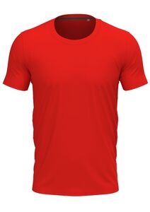 Stedman STE9600 - Camiseta Cuello Redondo Clive  Rojo Escarlata