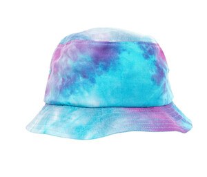 FLEXFIT 5003TD - Sombrero de cubo con estampado de festival purple turquoise