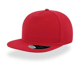 ATLANTIS HEADWEAR AT262 - Gorra de visera plana de 5 paneles Red