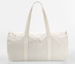 WESTFORD MILL WM258 - BOLSA DE BARRIL DE ALGODÓN ORGÁ Grey Stripe