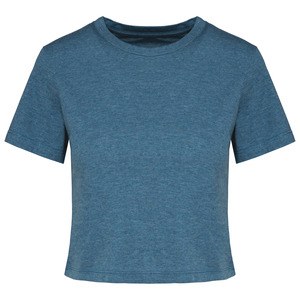 PROACT PA4022 - Crop top triblend mujer<br/> Duck Blue Heather