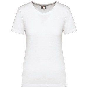 WK. Designed To Work WK307 - Camiseta con tratamiento antibacteriano mujer<br/> White