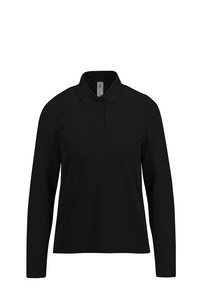 B&C CGPW464 - MY POLO 210 manga larga Mujer Black