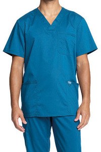 Cherokee CHWWE670 - Camiseta cuello pico hombre Azul caribeño