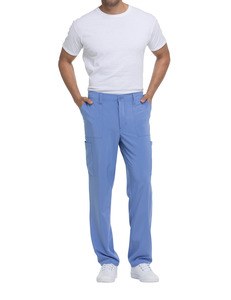 Dickies Medical DKE015 - Pantalón con cordón de ajuste y tiro estándar hombre Cielo