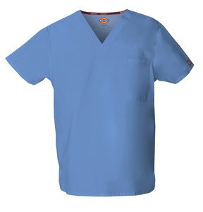 Dickies Medical DKE83706 - Camiseta cuello pico unisex Cielo