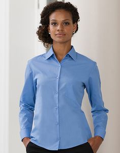 Russell Collection R-934F-0 - Blusa de Popelina Manga Larga