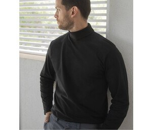 Henbury HY020 - Camiseta de manga larga con cuello alto para hombre