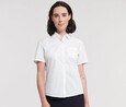 Russell Collection JZ37F - Camisa de manga corta para mujer