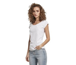 Build Your Brand BY035 - Camiseta de mujer con espalda lacerada BY035