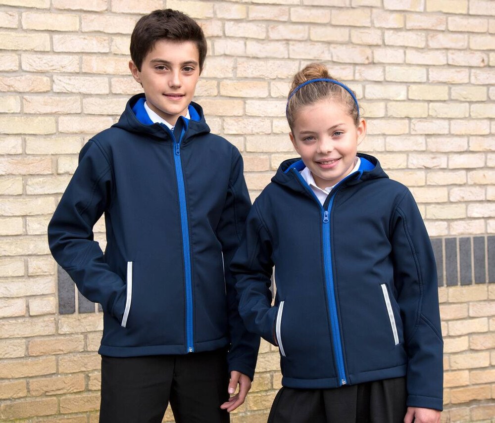 Image of RESULT RS224J - Softshell capuche enfant