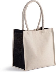 Kimood KI0255 - Tote bag algodón / yute - 17 L