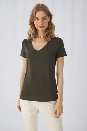 B&C CGTW045 - Camiseta con cuello en V de inspiración orgánica para mujer