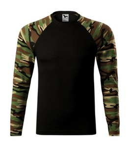 Malfini 166 - Camuflaje ls camiseta unisex