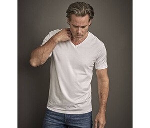 Tee Jays TJ401 - Camiseta elástica con cuello de pico