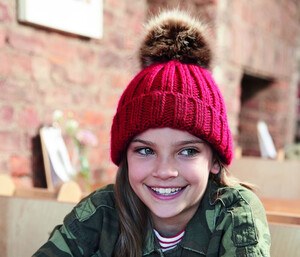 Beechfield B412B - Gorro infantil con pompón