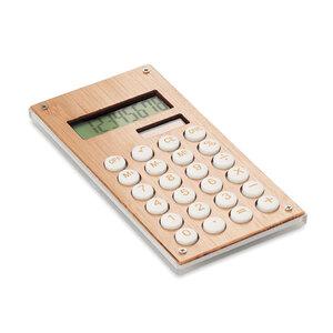 GiftRetail MO6215 - CALCUBAM Calculadora bambú de 8 dígitos