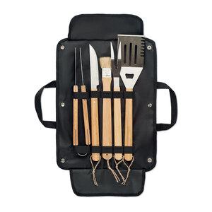 GiftRetail MO6537 - ALLIER Set 5 utensilios para barbacoa