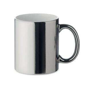 GiftRetail MO6607 - HOLLY Taza cerámica metálica 300 ml