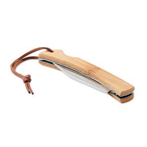 GiftRetail MO6623 - MANSAN Cuchillo plegable de bambú
