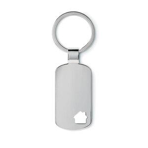 GiftRetail MO8693 - HOUSE KEY Llavero metálico con detalle