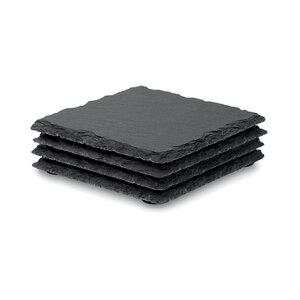 GiftRetail MO9124 - SLATE4 Posavasos con base de EVA