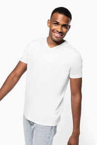 Kariban K3014 - Camiseta con elastán cuello de pico hombre