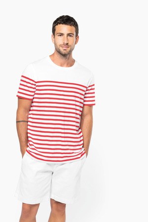 Kariban K3033 - CAMISETA MARINERA ALGODÓN ORGÁNICO HOMBRE