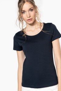 Kariban K399 - Camiseta orgánica con cuello sin costuras y manga corta mujer