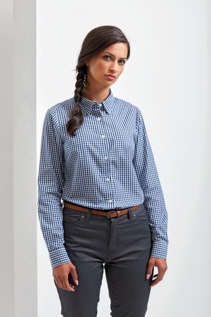 Premier PR352 - Camisa Vichy con cuadros grandes