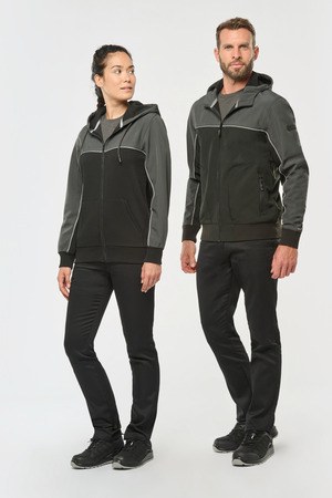 WK. Designed To Work WK450 - CHAQUETA SOFTSHELL BICOLOR - CAPAS - BIONIC-FINISH® ECO – Unisex