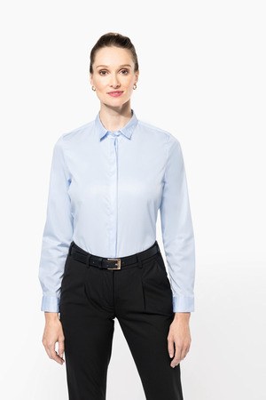 Kariban Premium PK507 - Camisa sarga manga larga mujer