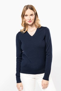 Kariban Premium PK911 - Jersey lana merina cuello de pico mujer
