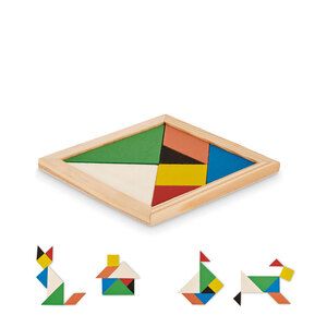 GiftRetail MO6693 - TANGRAM Rompecabezas Tangram de madera