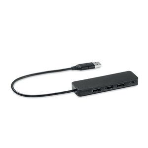 GiftRetail MO6811 - HUBBIE Hub USB-C de 4 puertos