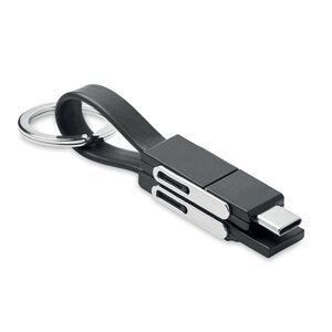 GiftRetail MO6820 - KEY C Llavero con cable 4 en 1