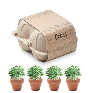 GiftRetail MO6886 - CRESS Kit de cultivo en huevera